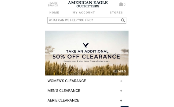 American Eagle big sales