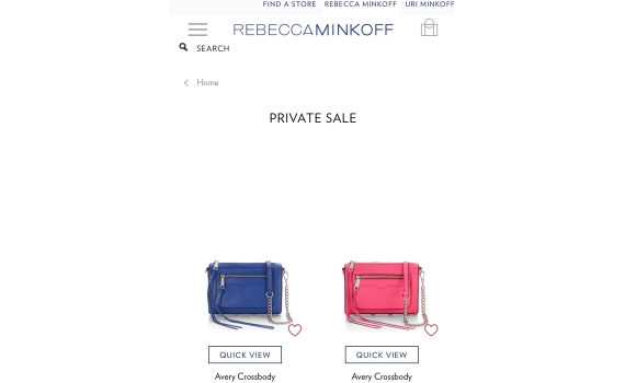 Rebecca minkoff private sale