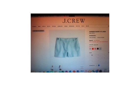 Beautiful linen shorts from J Crew
