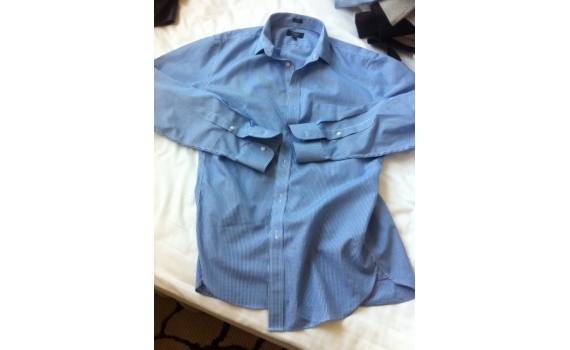 Wrinkle-free men's shirt from J Crew Factory