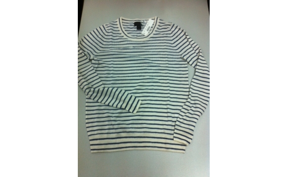 Stripes cashmere sweater from J Crew