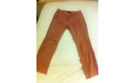 Distressed chino from J Crew