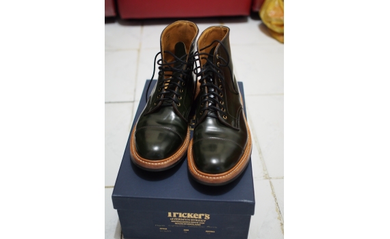 Trickers Cordovan Shell Boots