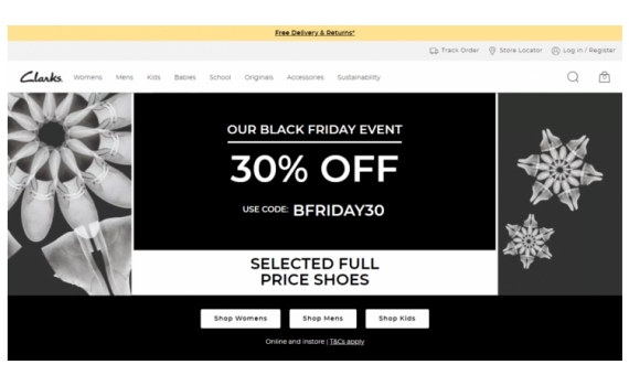 Clarks Black Friday sale