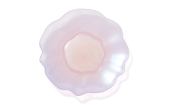 OPAL GLASS PLATE MEDIUM PURPLE X PINK