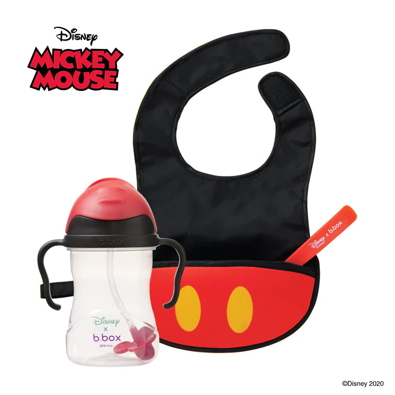 Disney – Mickey Mouse sippy cup and travel bib + s