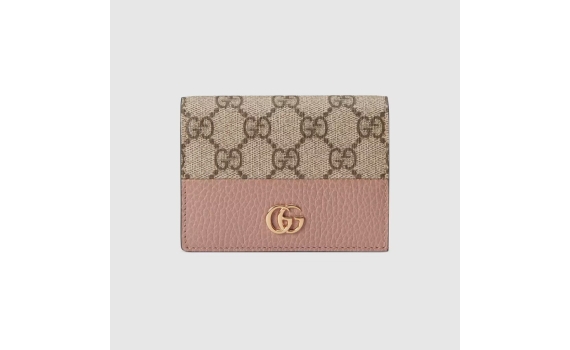 ​【GUCCI】GG Marmont 卡片銀包雙 